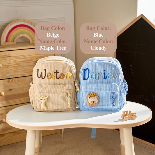 TieDapperStudio Personalized Toddler Backpack Kindergarten Gift