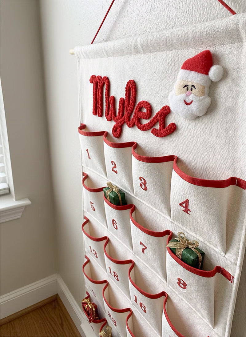 Personalized Christmas Advent Calendar – Custom Name Holiday Countdown for Kids, Family Christmas Decor, Xmas Gift