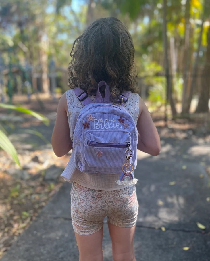 Personalized Kids Mini Backpack (0-18m) – Custom Name Toddler School Bag, Daycare Bag, Back to School Gift