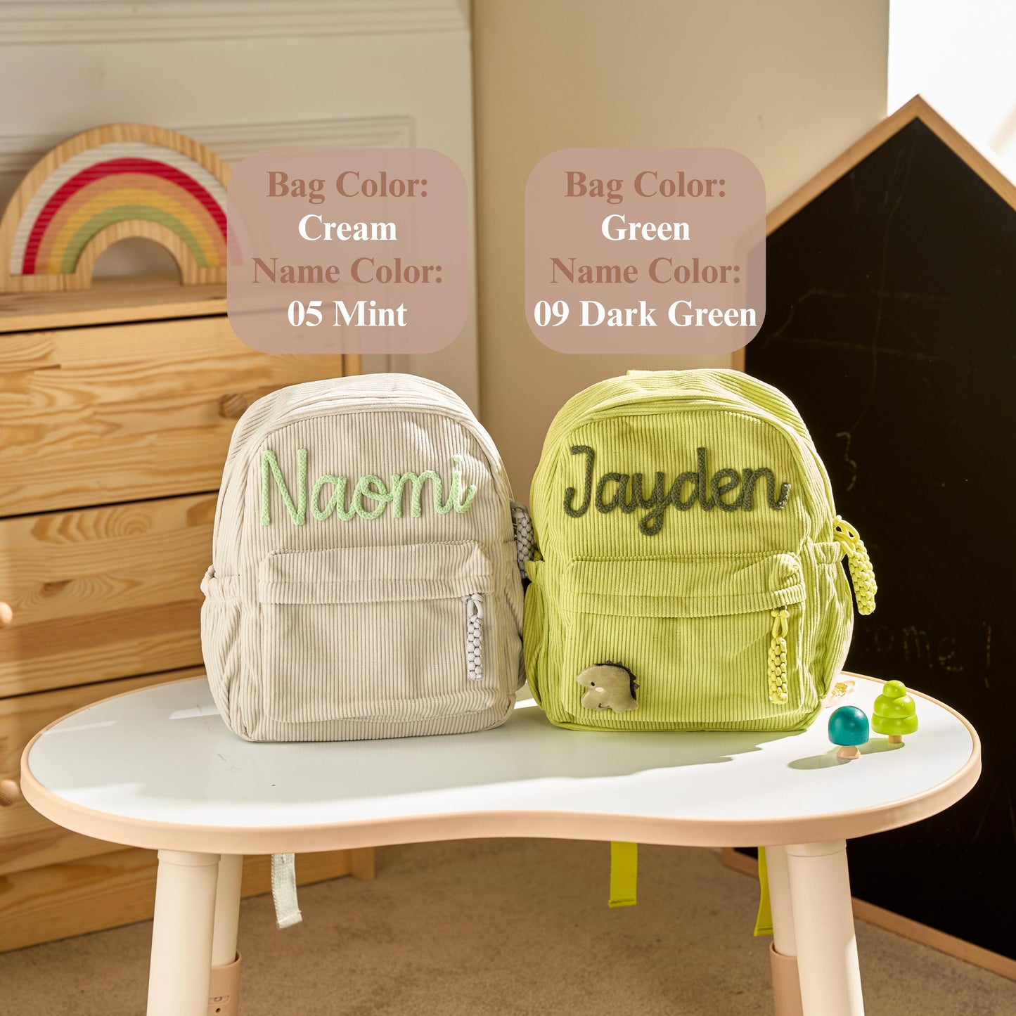 TieDapperStudio Personalized Toddler Backpack Kindergarten Gift