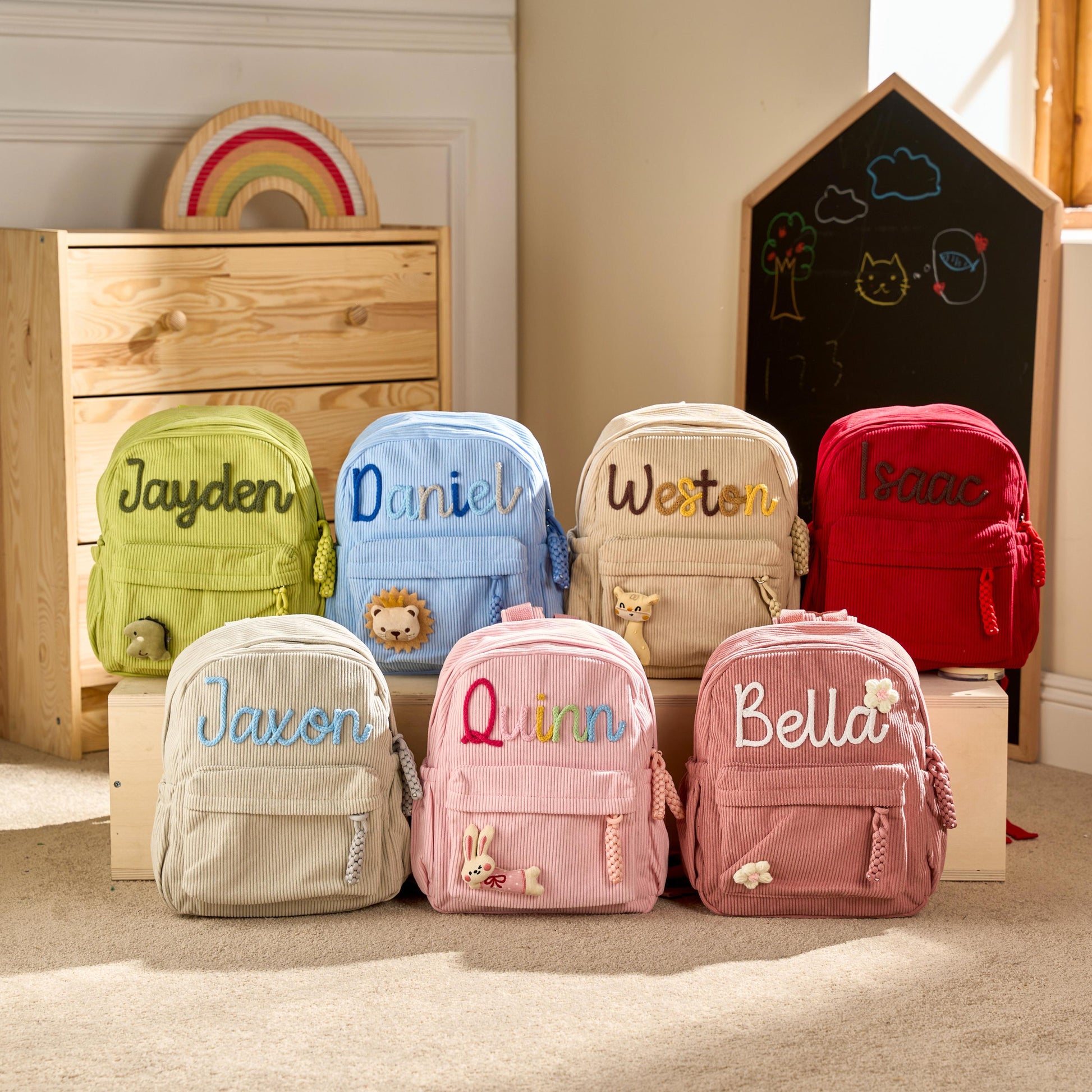 TieDapperStudio Personalized Toddler Backpack Kindergarten Gift