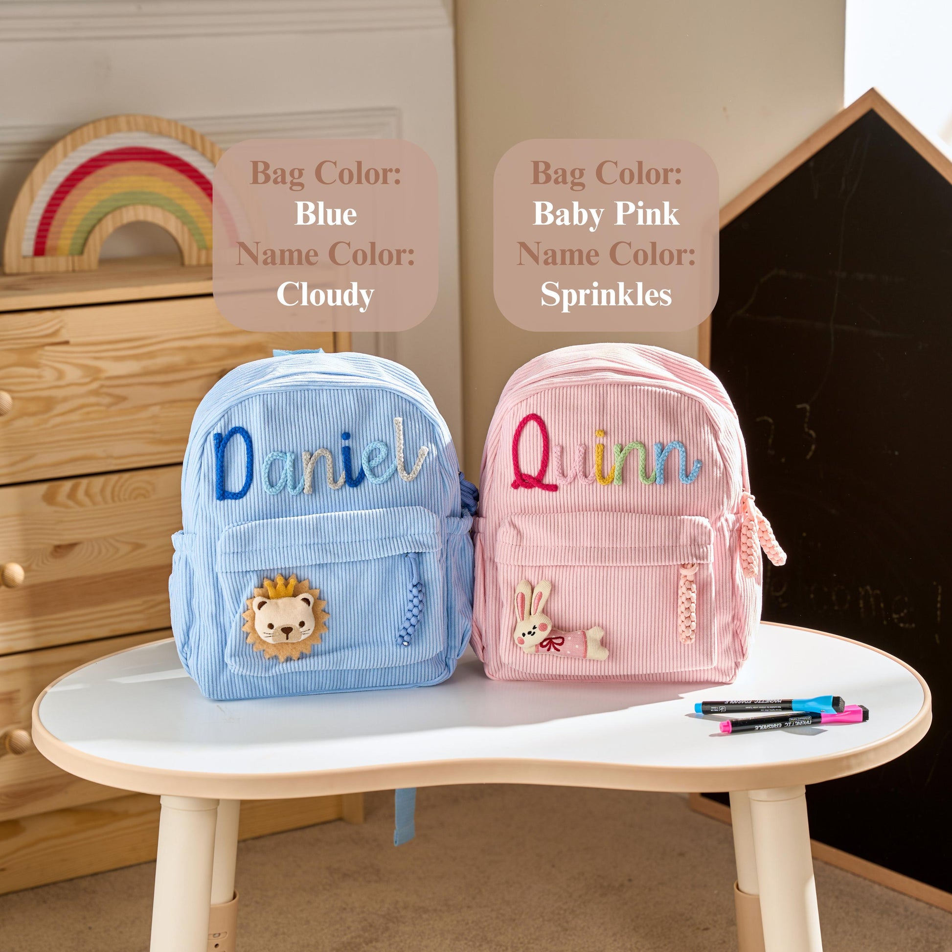 TieDapperStudio Personalized Toddler Backpack Kindergarten Gift
