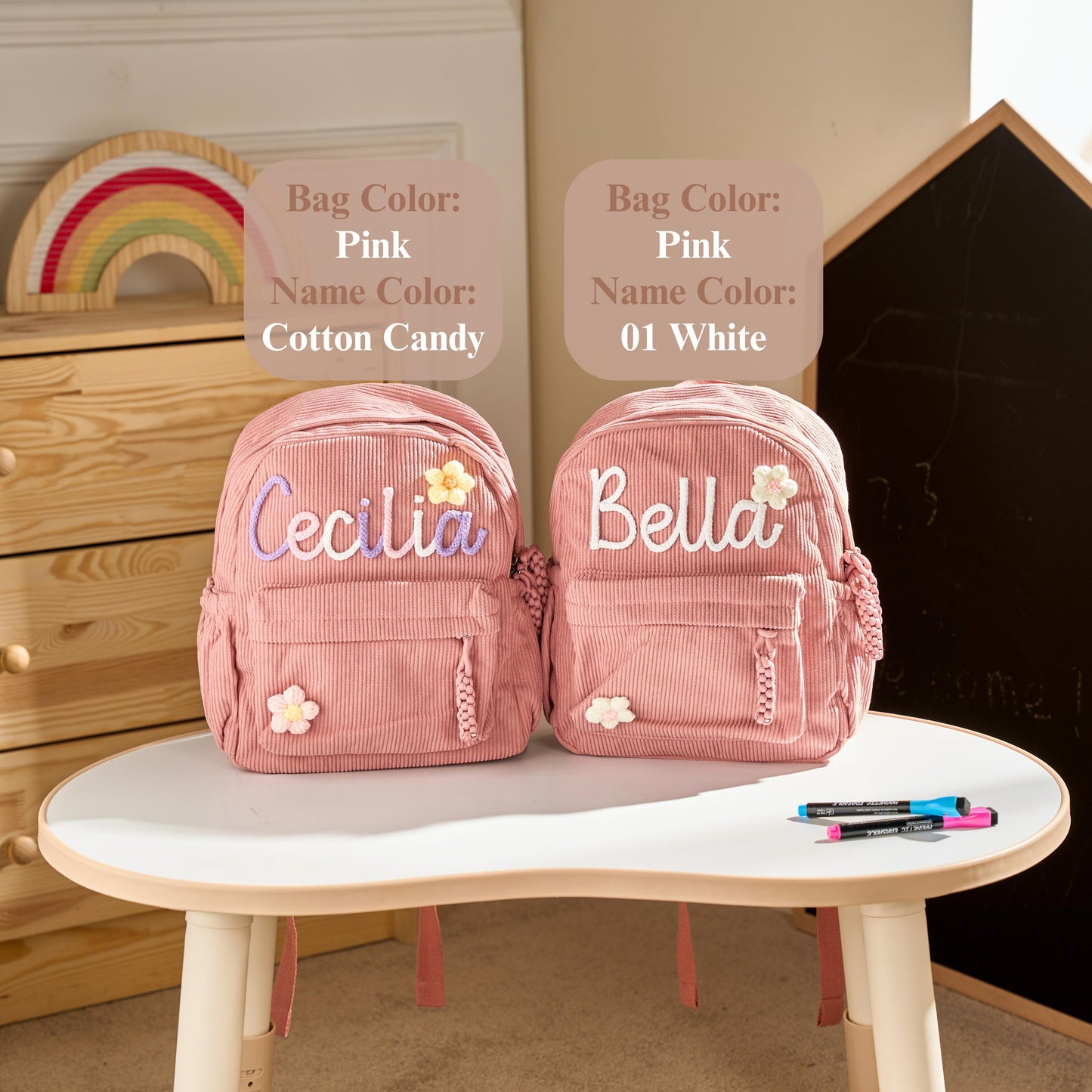 TieDapperStudio Personalized Toddler Backpack Kindergarten Gift