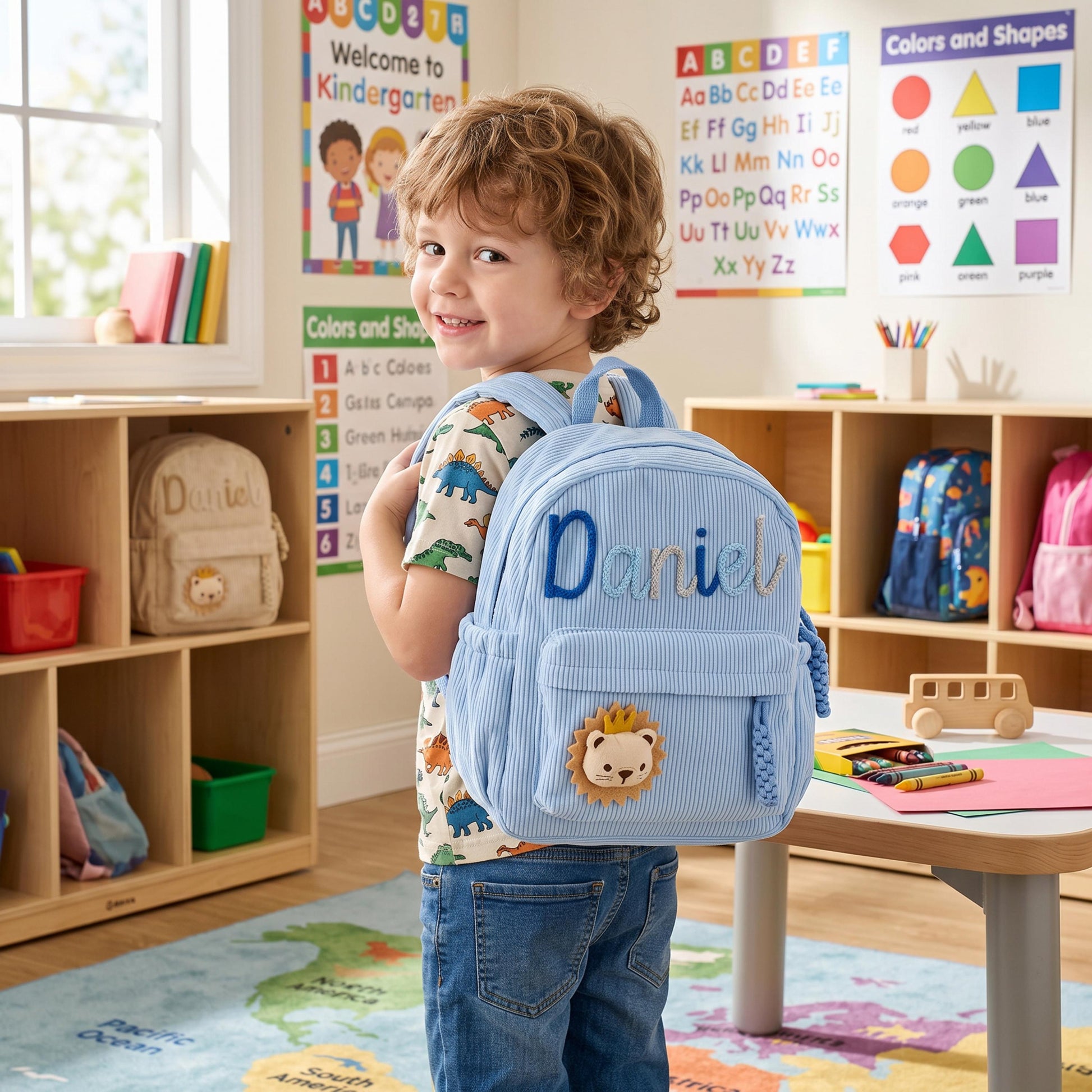 TieDapperStudio Personalized Toddler Backpack Kindergarten Gift